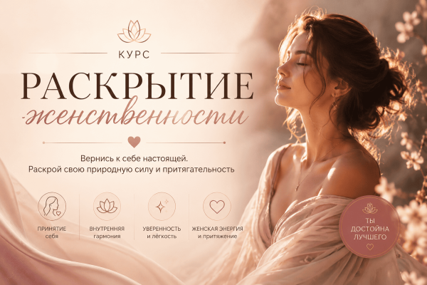 Курс Раскрытие женственности: Базовый курс